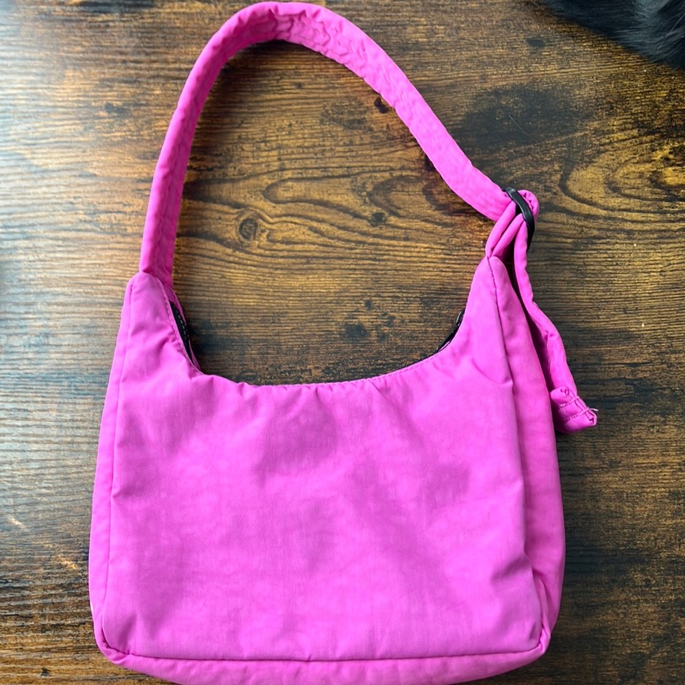 BAGGU pink mini nylon shoulder bag